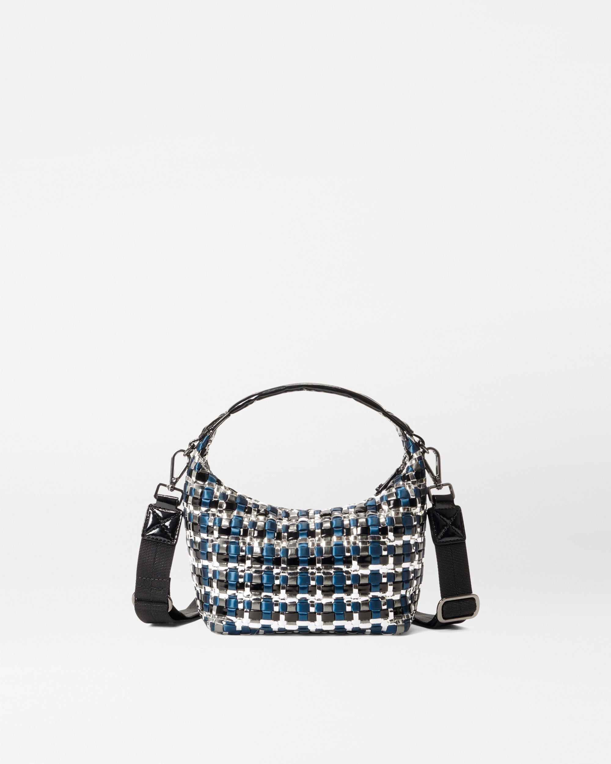 Midnight Woven Woven Mini Hobo