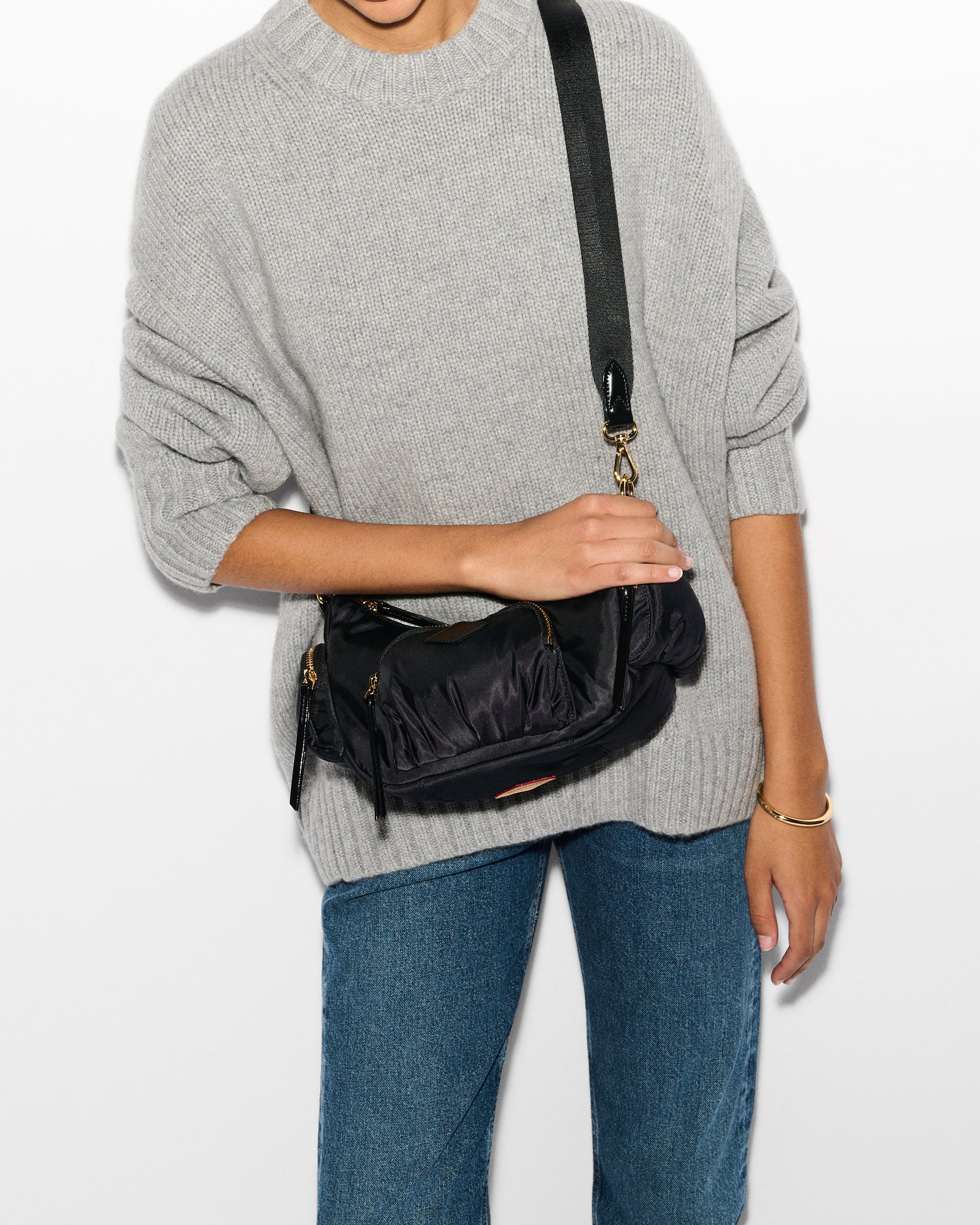 MZ Wallace Black Small Chelsea Shoulder Bag - Small Luxury Handbag
