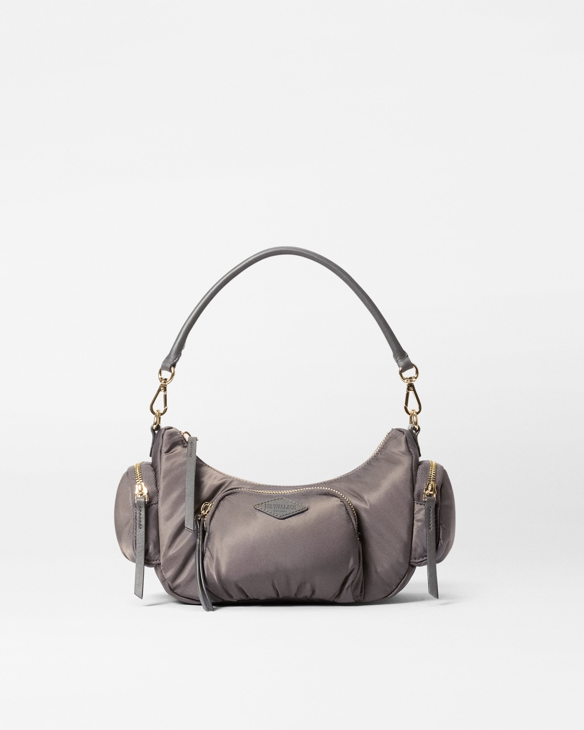 MZ Wallace Magnet Gray Small Chelsea Shoulder Bag | MZ Wallace