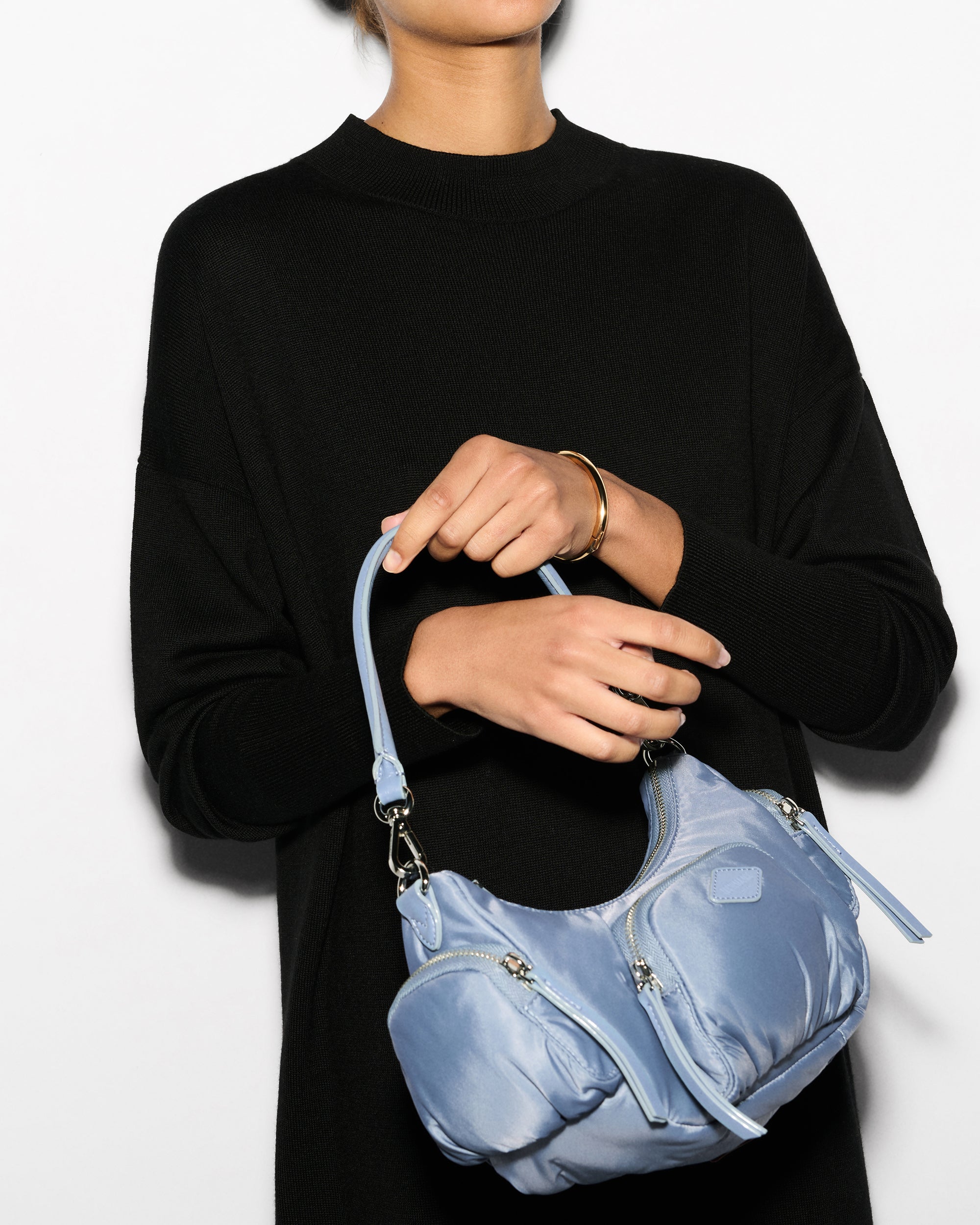 Stone Blue Small Chelsea Shoulder