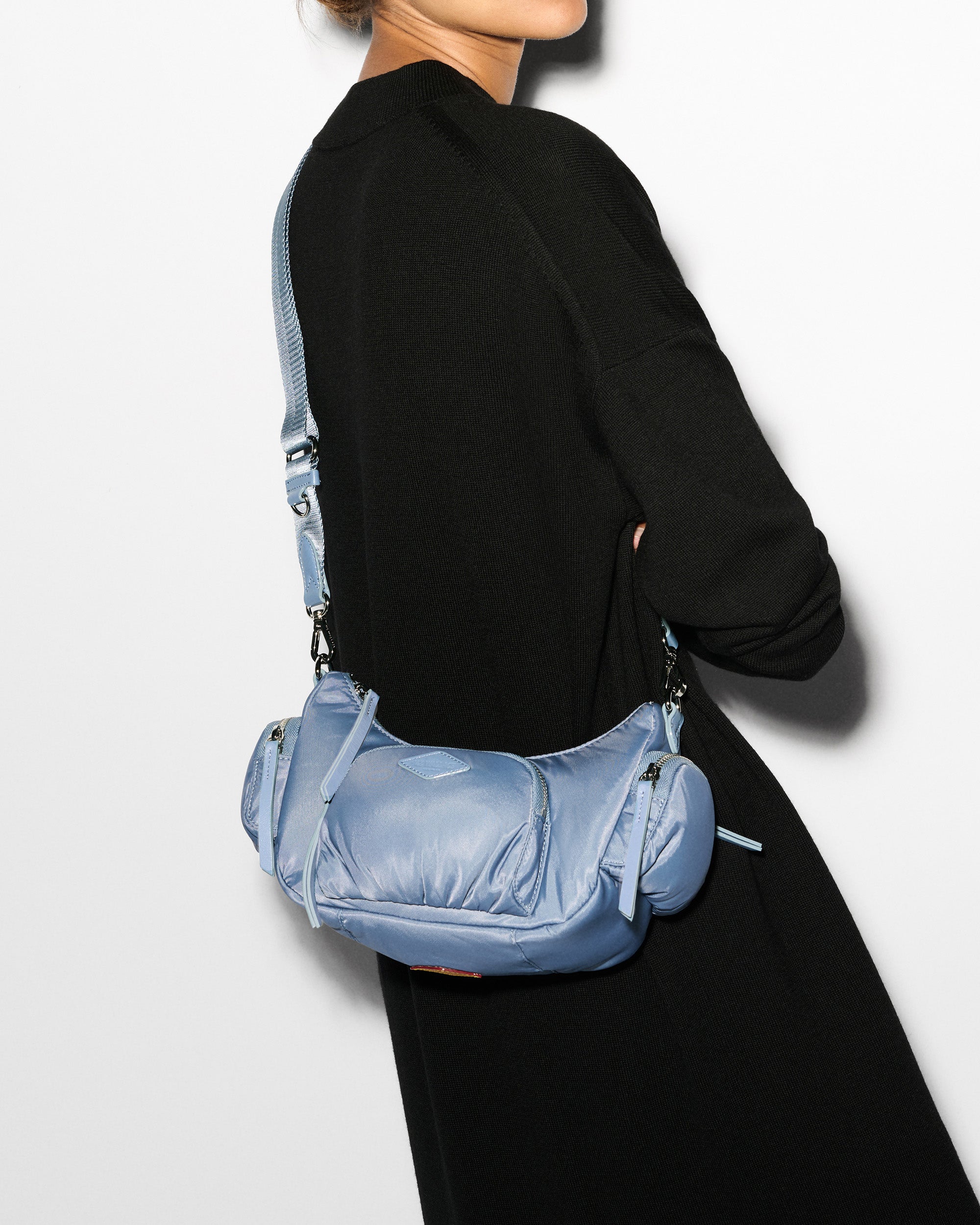 MZ Wallace Stone Blue Small Chelsea Shoulder Bag | MZ Wallace – MZ