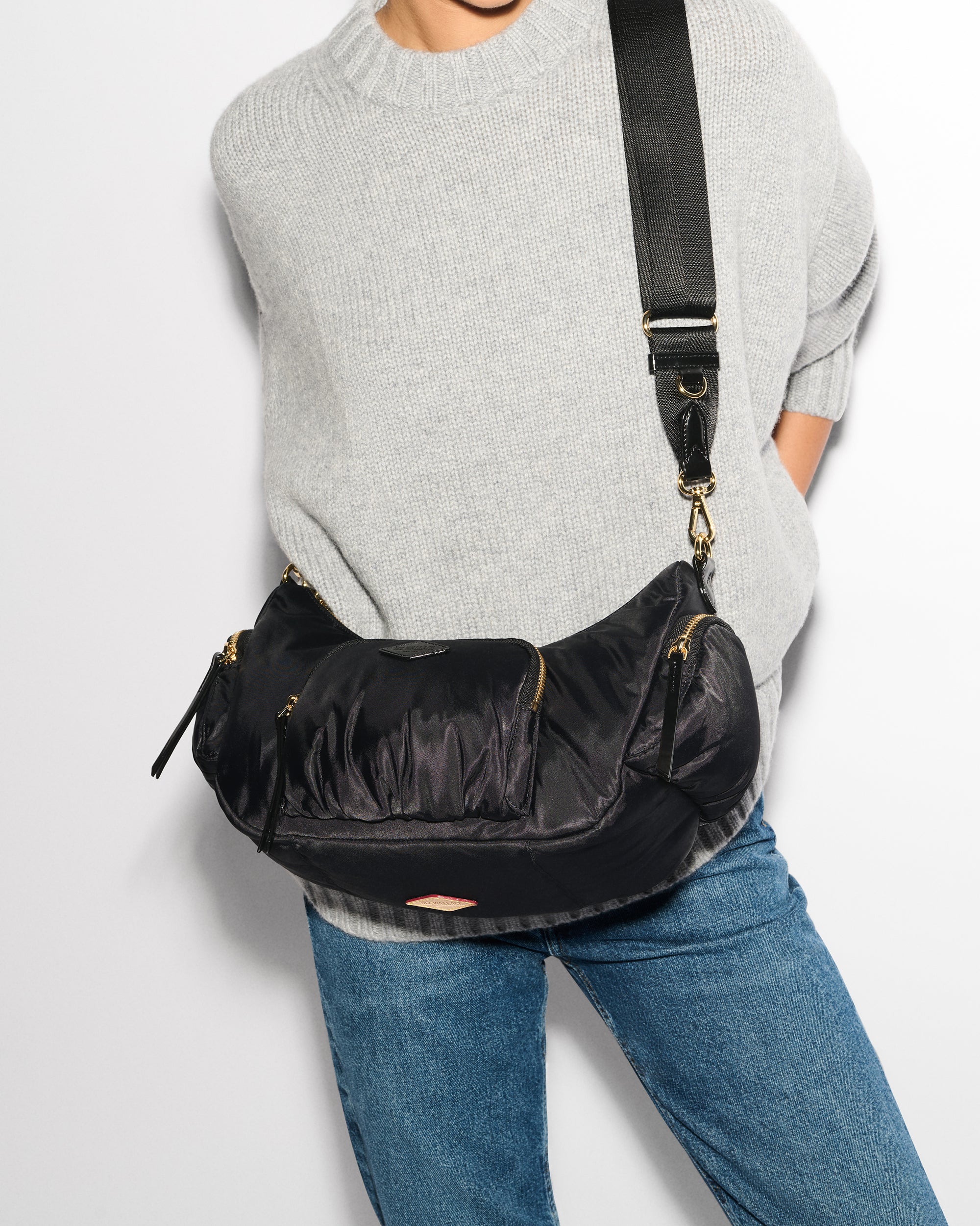 MZ Wallace Black Medium Chelsea Shoulder Bag | MZ Wallace – MZ