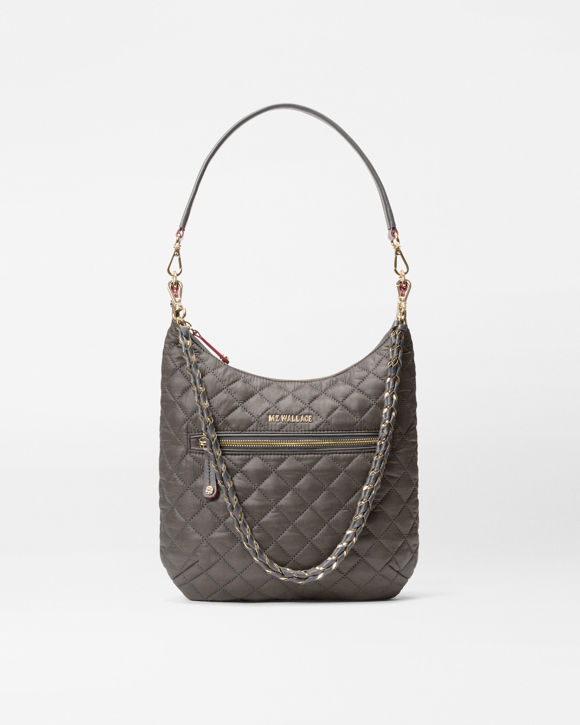 マリィ MZ Wallace Magnet Gray Crosby Sienna Hobo Handbag | MZ Wallace