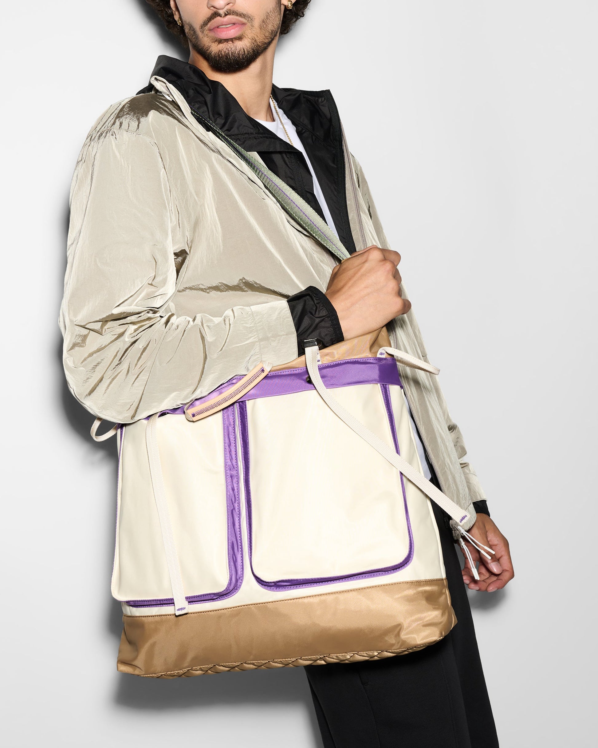 MZ Wallace Buff Multi Hudson Lightweight Tote Bag