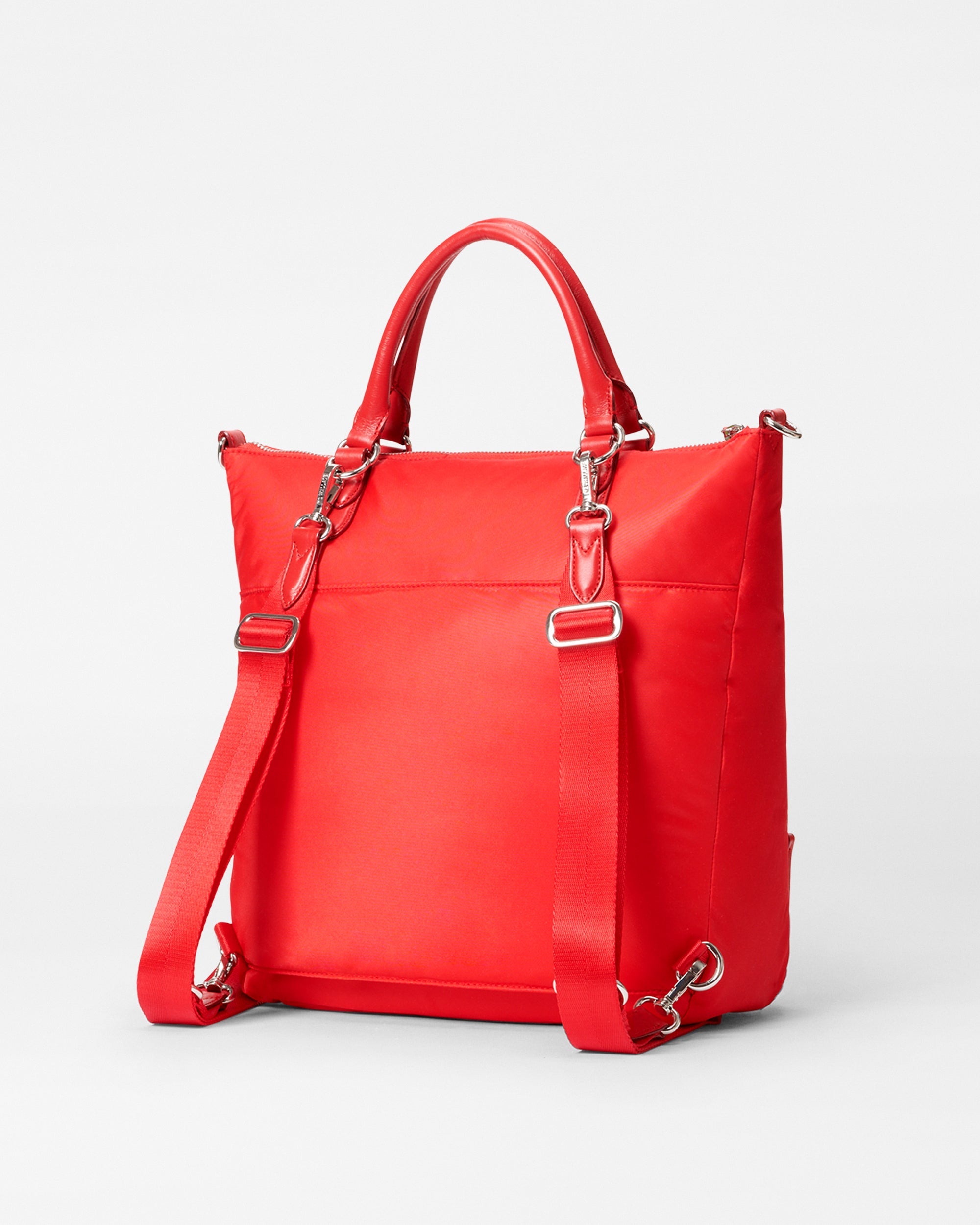 MZ Wallace Bright Cherry Red Chelsea Convertible Backpack | MZ