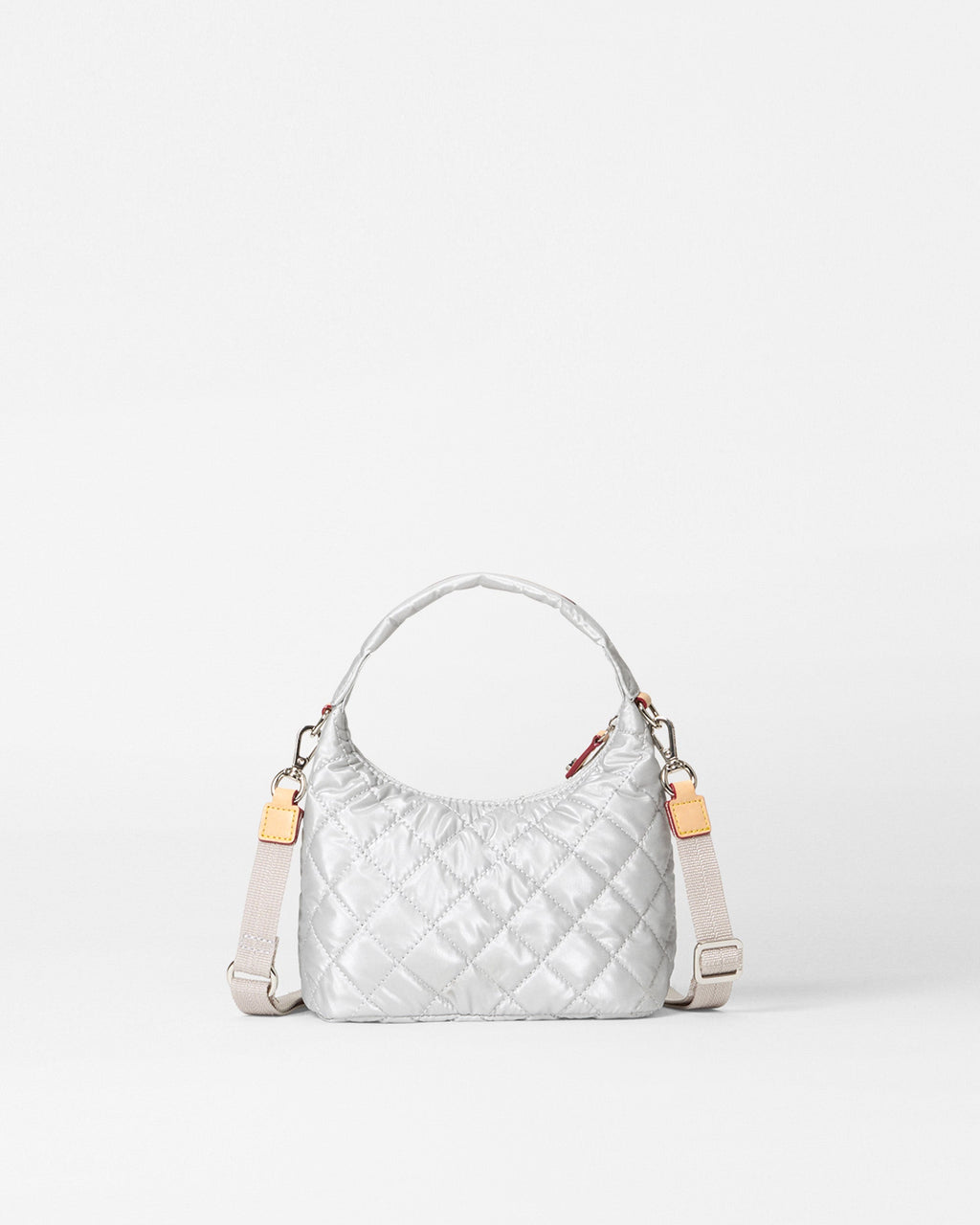 Oyster Metallic Mini Metro Hobo