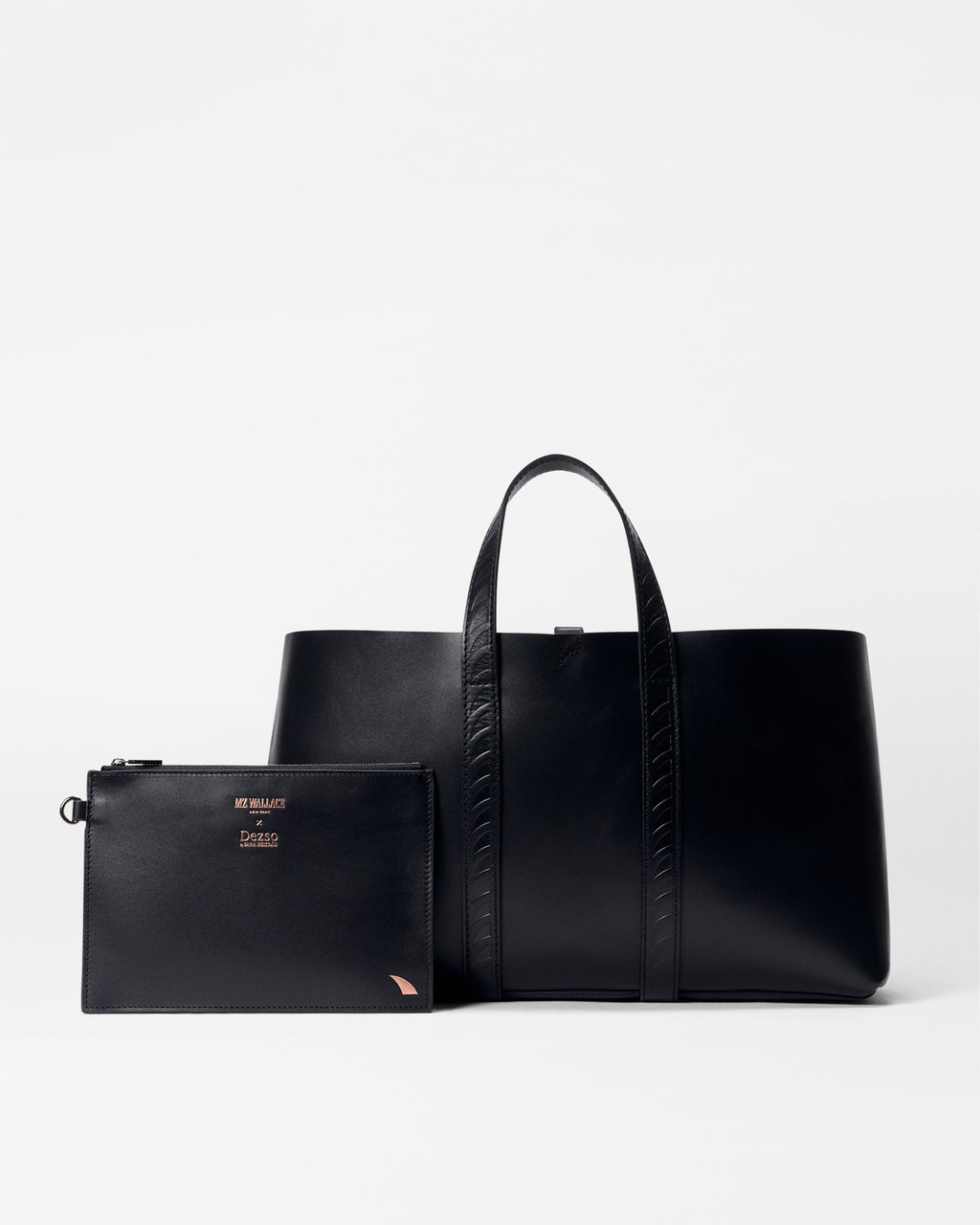 Dezso Black Leather Finn Leather Tote