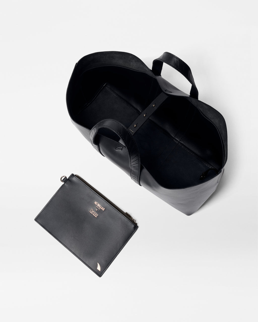Dezso Black Leather Finn Leather Tote