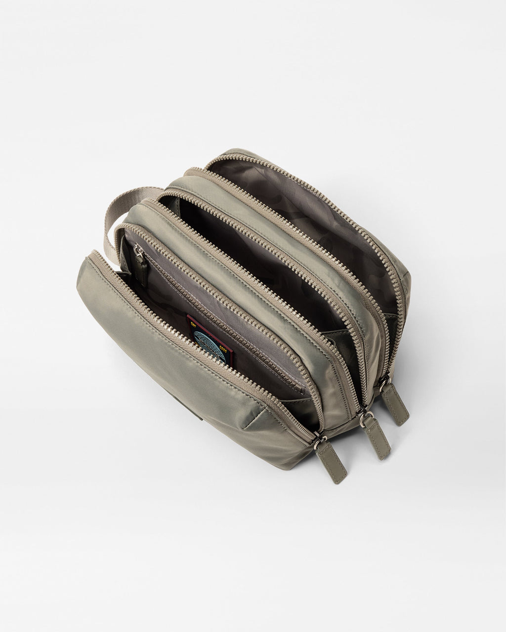 MZ Wallace | Sage Bleecker Triple Compartment Dopp Kit | Mens Travel Pouch | Organization Bags