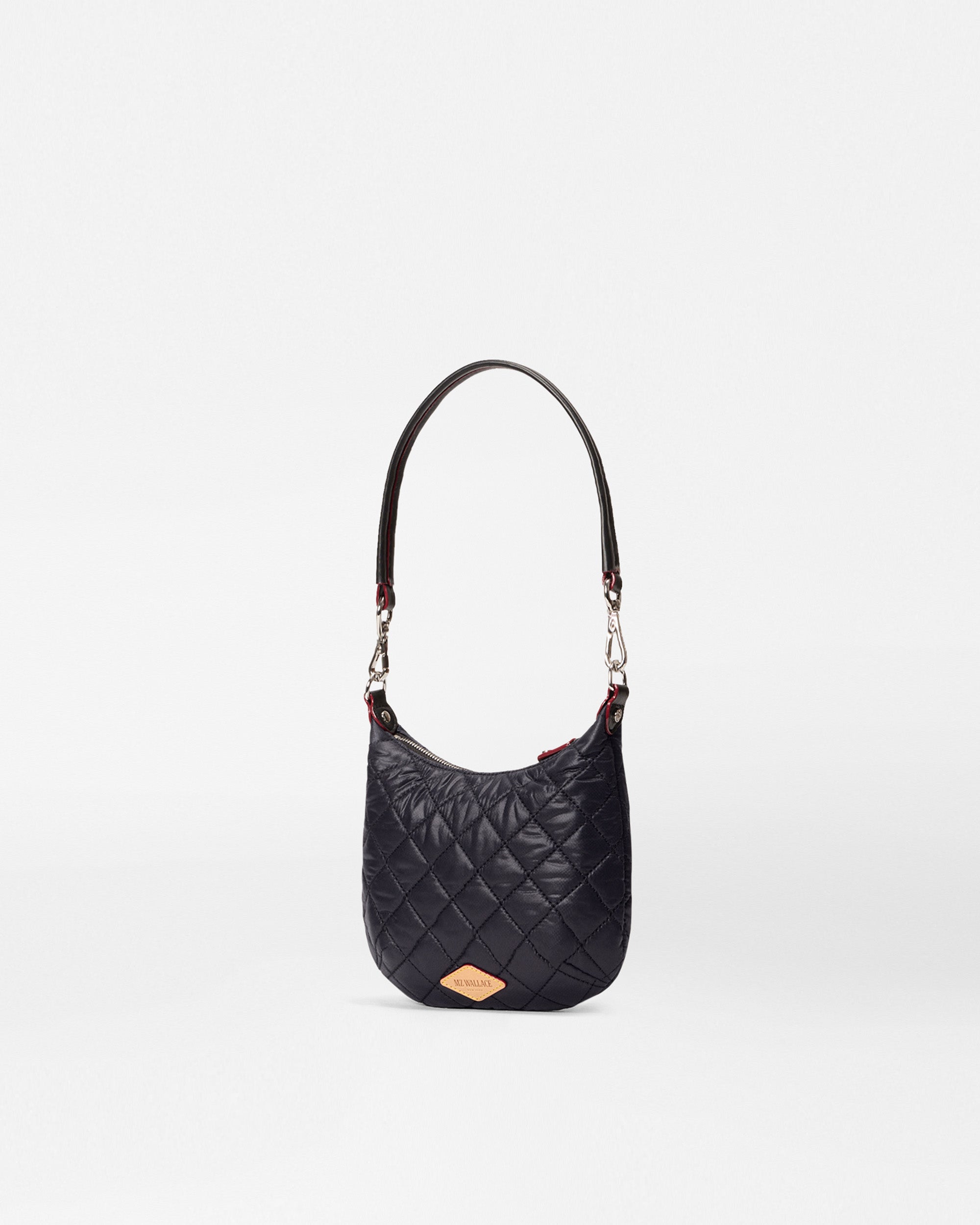 Back view of the MZ Wallace Mini Black Purse