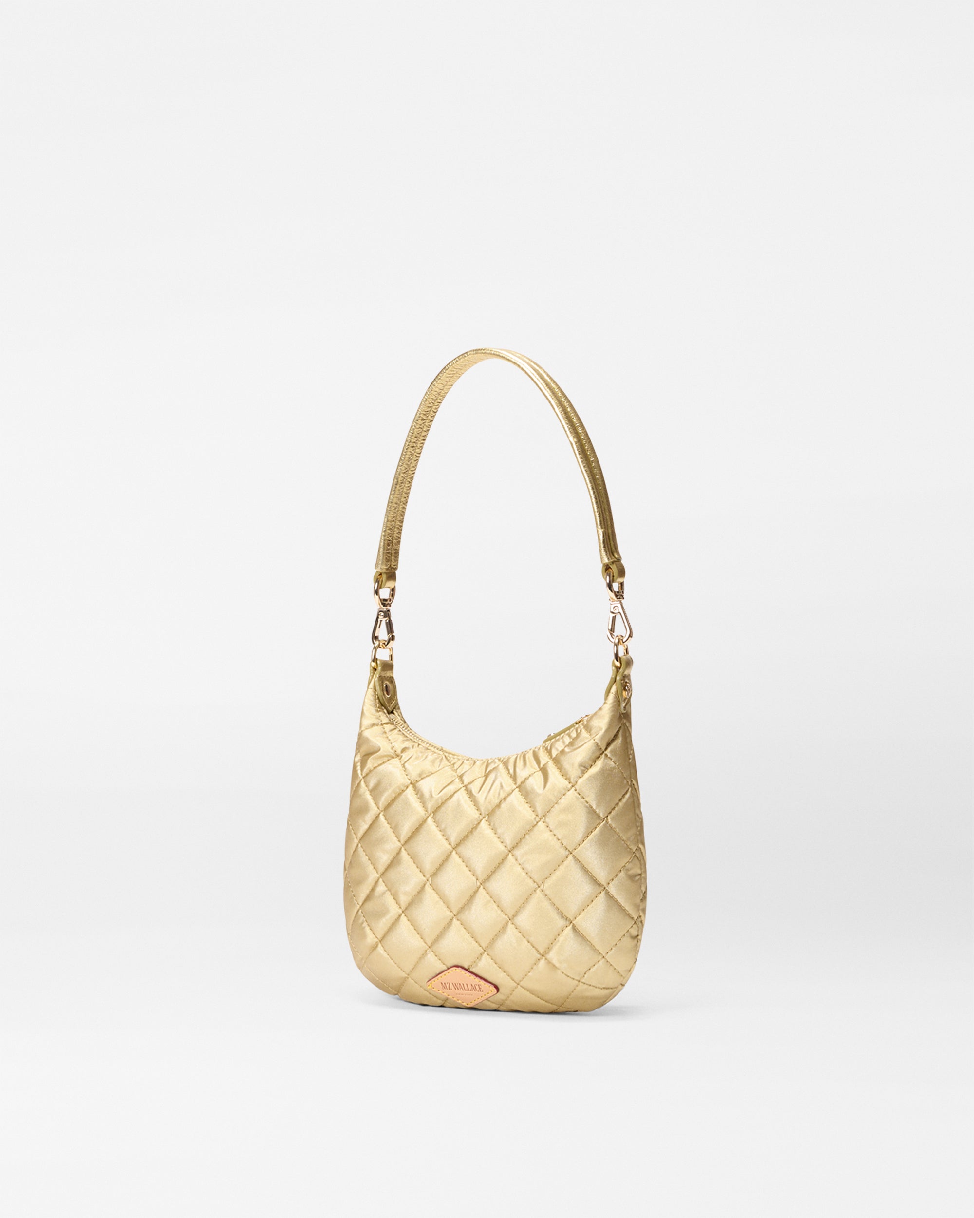 Back view of MZ Wallace Gold Shoulder Purse