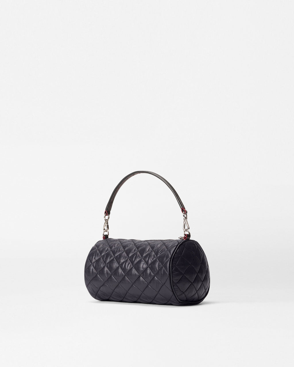 Black Crossbody Barrel Bag