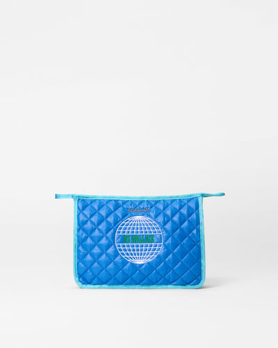 MZ Wallace Blue Metro Earth Day Clutch Bag