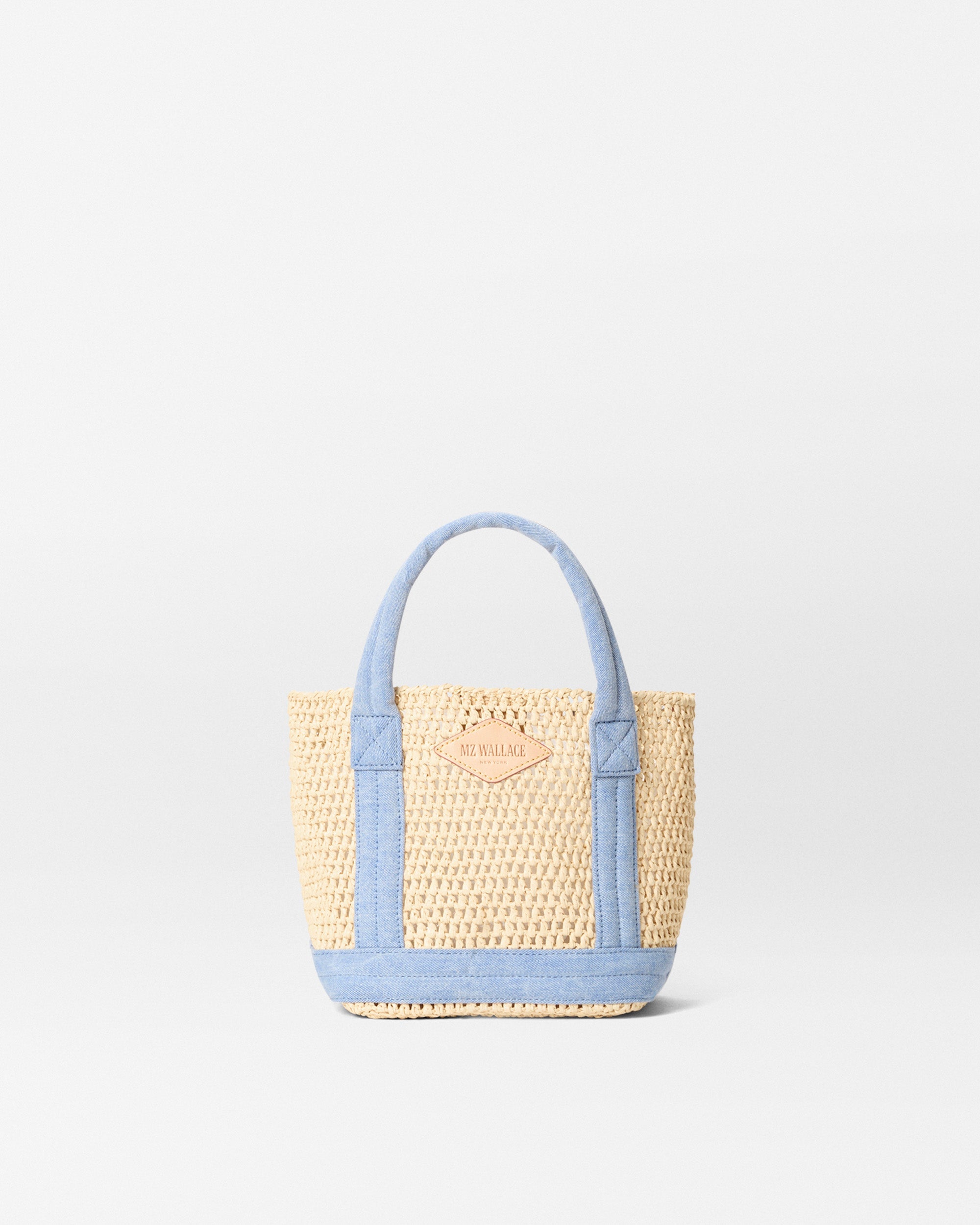 ミモザ MZ Wallace Crochet/June's Meadow Floral Mini Crochet Tote Bag