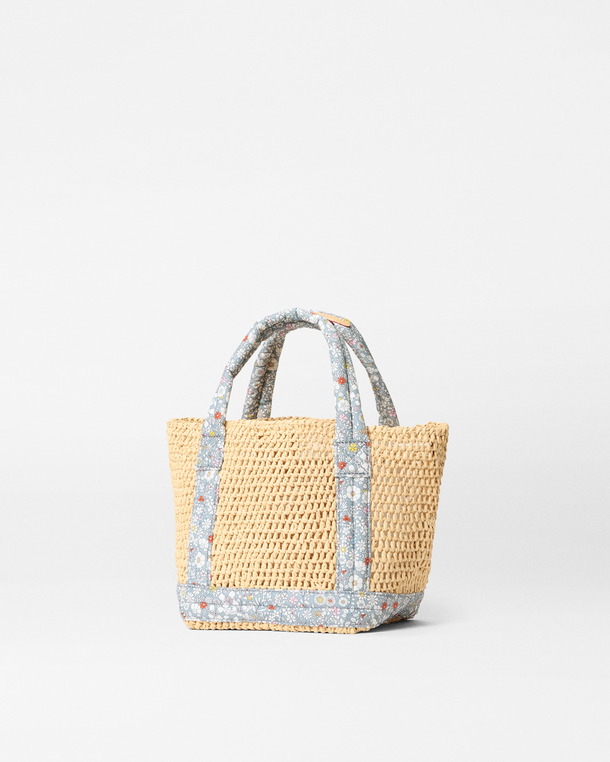 MZ Wallace Crochet/June's Meadow Floral Mini Crochet Tote Bag
