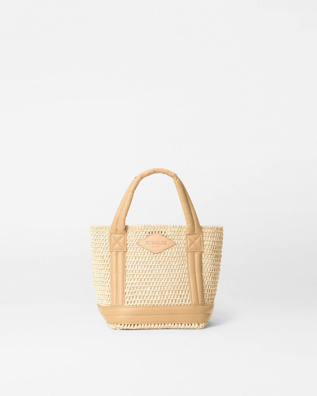 Front view of MZ Wallace Small Crochet Tote Bag