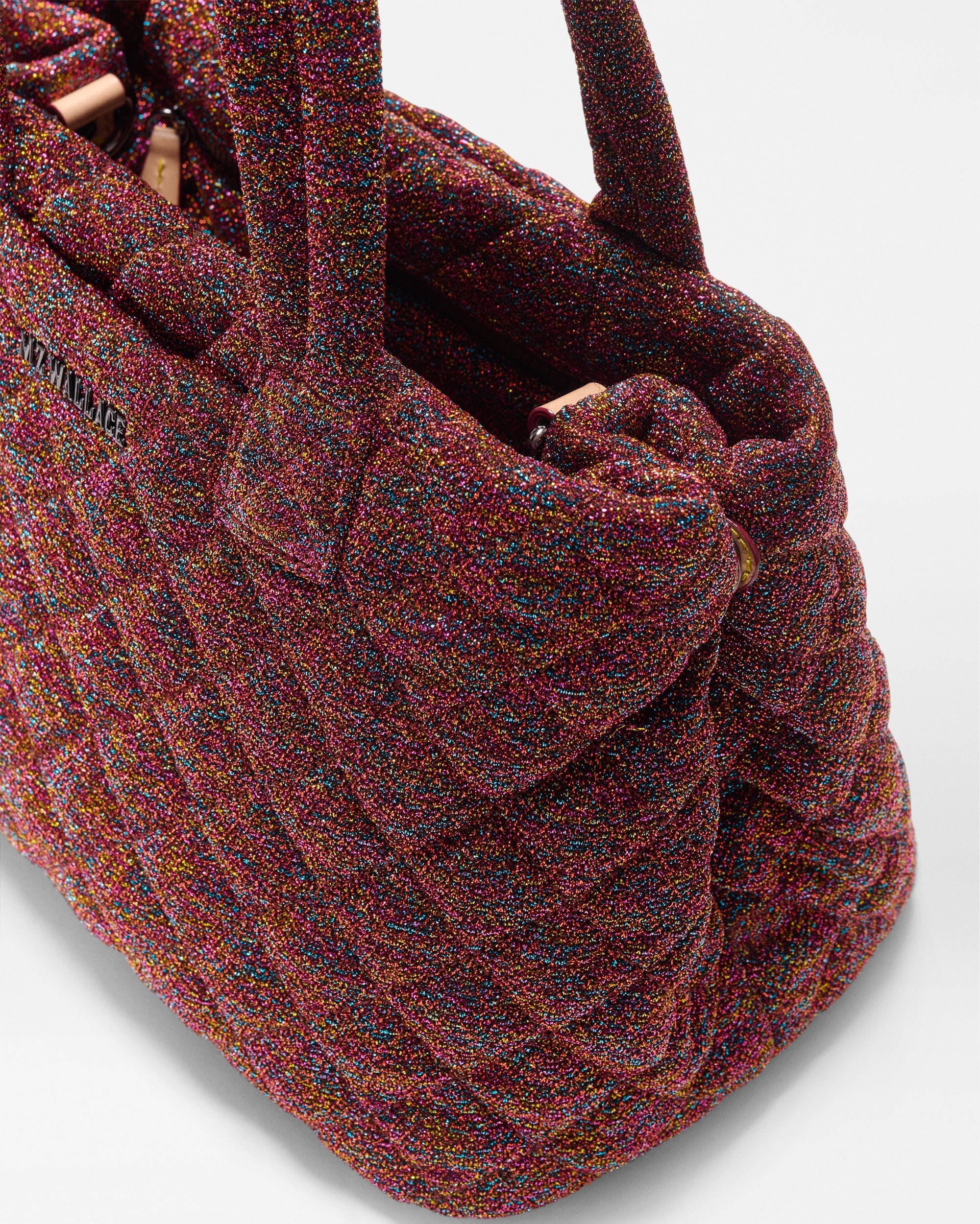 MZ Wallace Fire Opal Shimmer Small Metro City Tote Bag - Luxury
