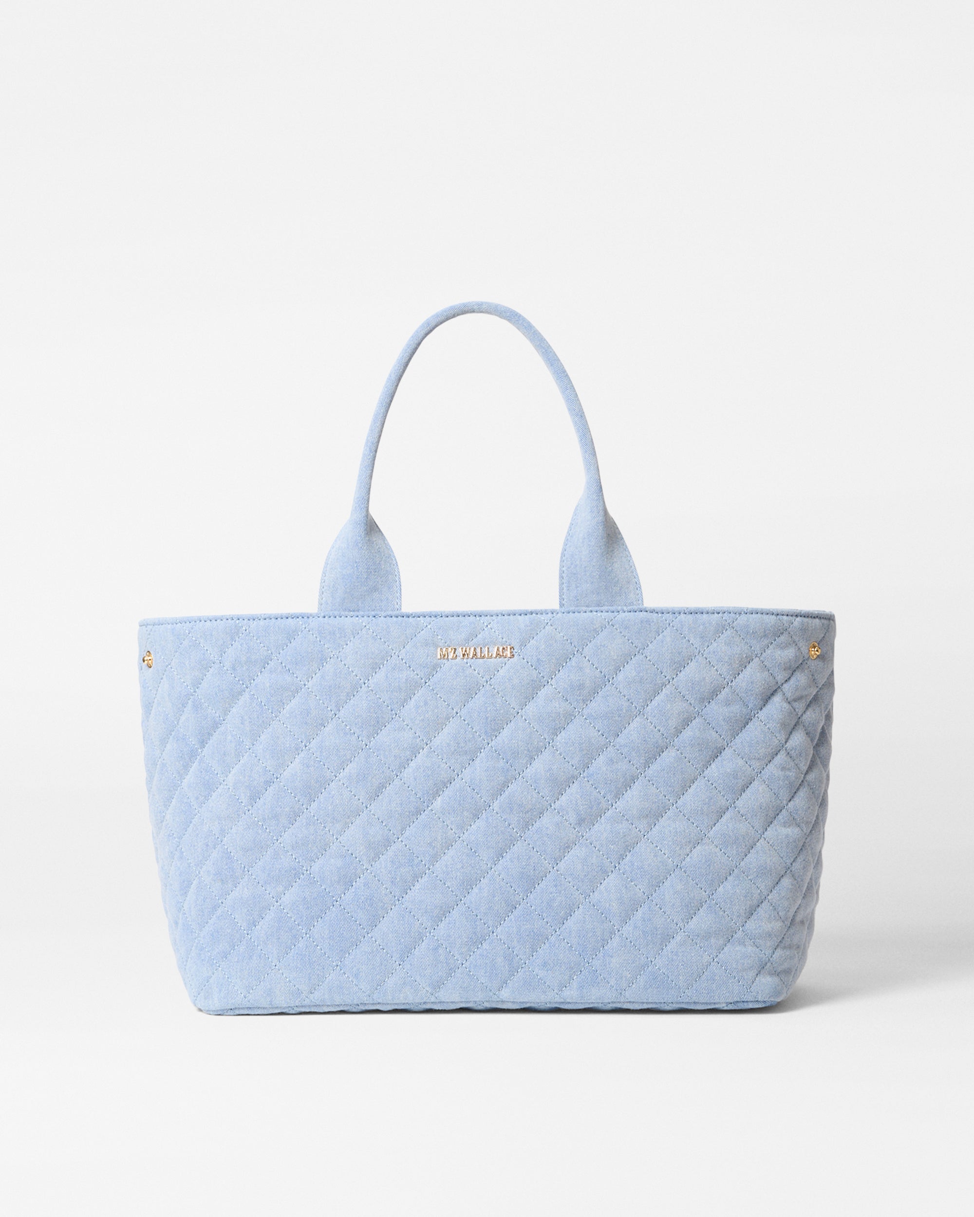 MZ Wallace True Light Denim Blue Medium Metro City Tote Bag