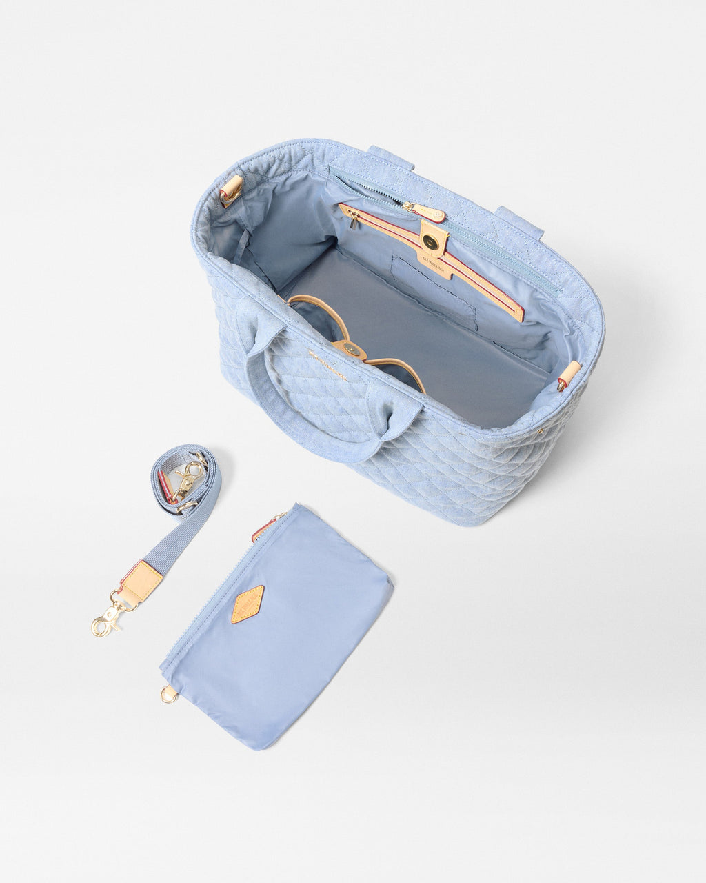 True Light Denim Medium Metro City Tote