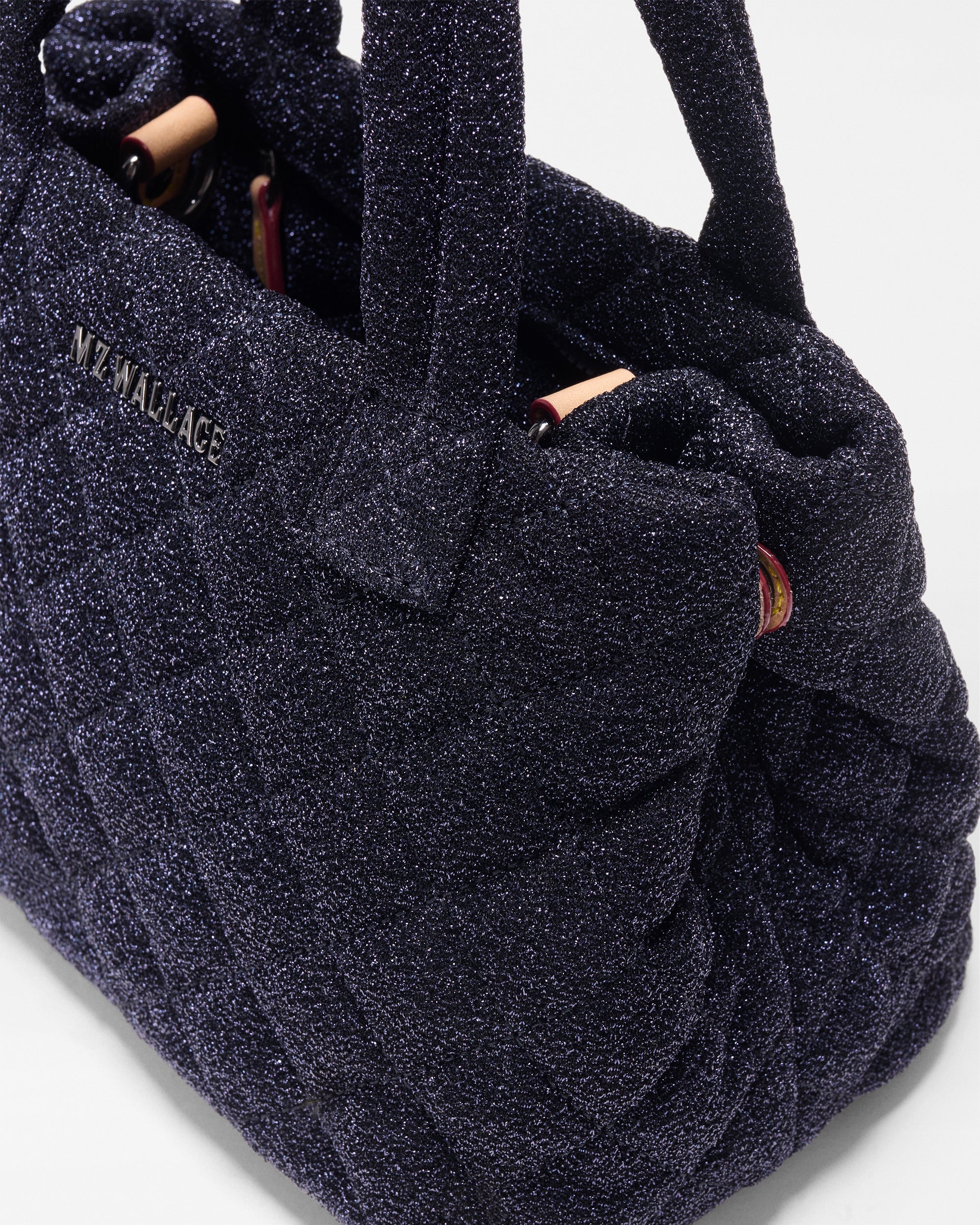 MZ Wallace Midnight Blue Shimmer Mini City Tote Bag - Luxury Tote