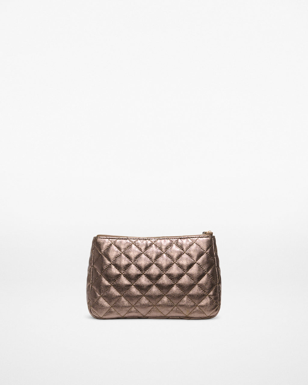 Espresso Metallic Leather Medium Luna Cosmetic