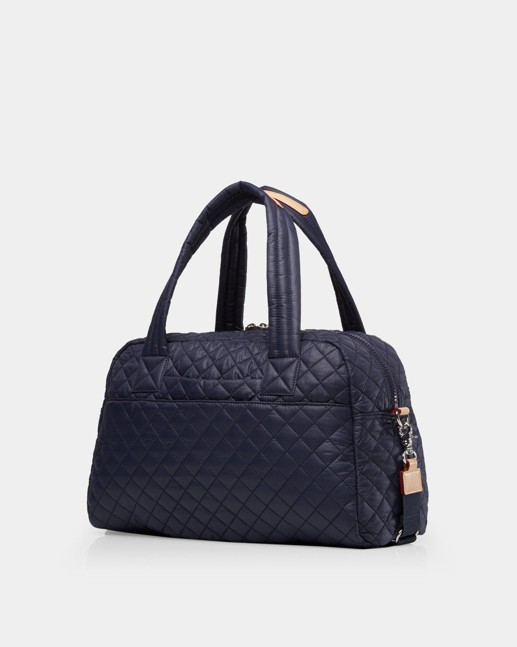 MZ Wallace Navy Blue Carry-On Travel Purse back