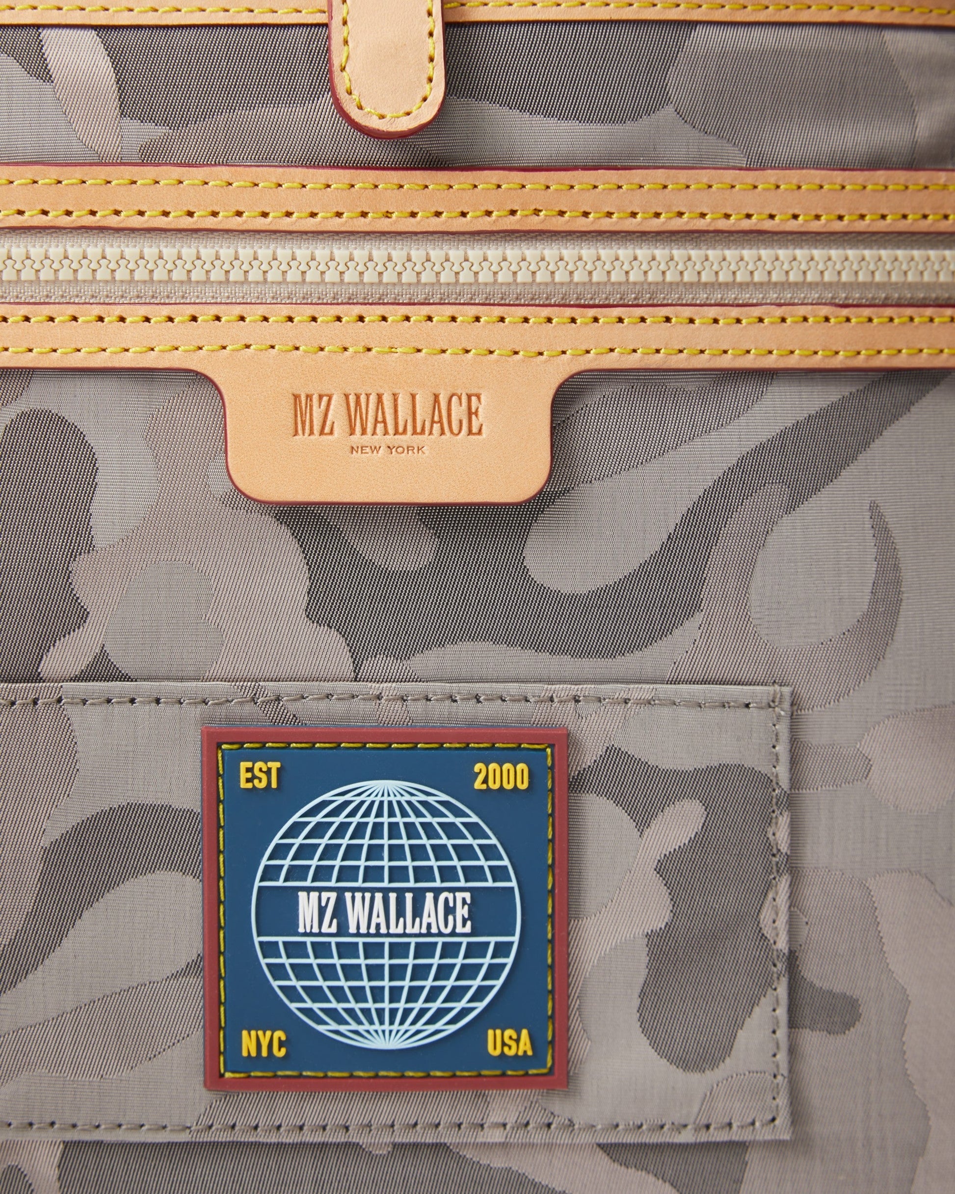 Dark Blue Camo Bedford Air Bleecker Messenger - MZ WALLACE
