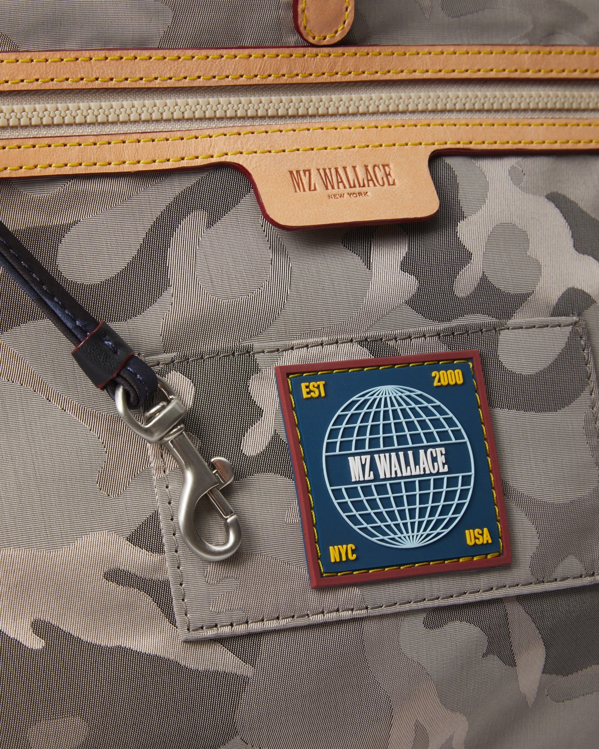 Dark Blue Camo Bedford Air Bleecker Slim Brief - MZ WALLACE